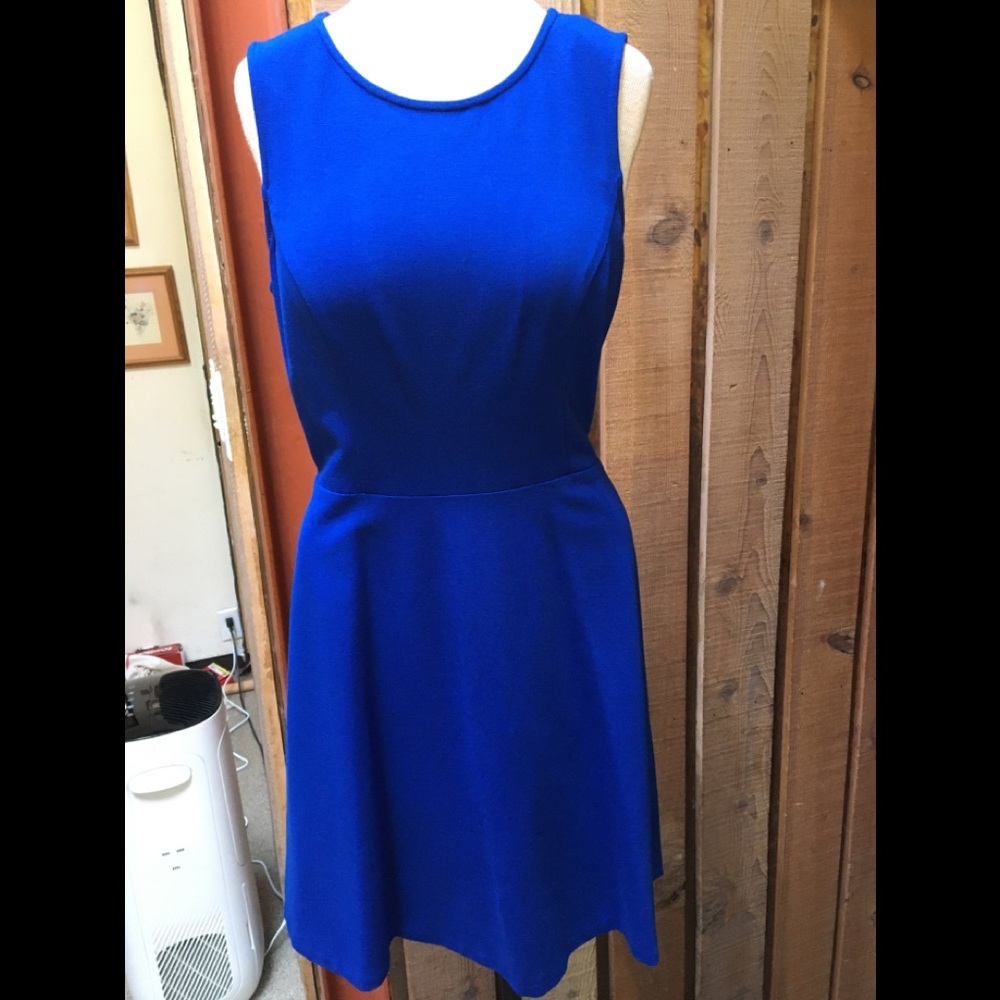 NWOT. Great blue MarcNewYork Ponte knit dress!